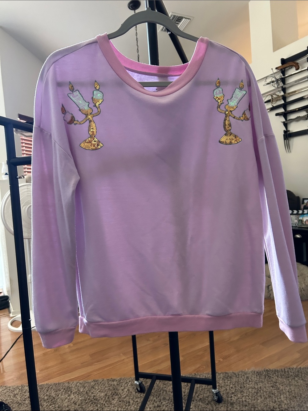 DisneyParks Disney’s Beauty and the Beast Lumiere Crew Neck